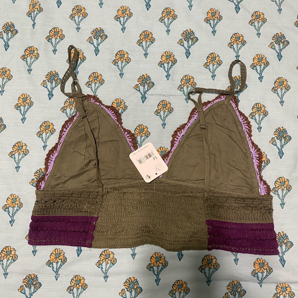 FREE PEOPLE CROCHET BRALETTE - Picture 2 of 2